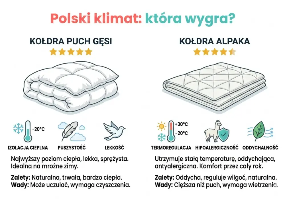 Jak wybrać kołdrę - Puch, wełna czy syntetyk? Wybierz idealny model