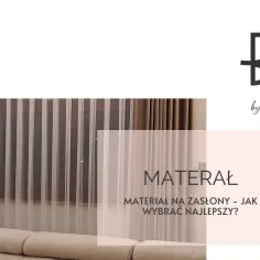 Eleganckie zasłony i firany tworzą przytulną sztory w salonie. Logo "by Bagdad" sugeruje inspirację.