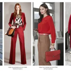 Eleganckie stylizacje z czerwienią. Zobacz, jaki kolor pasuje do czerwonego, tworząc modne zestawy z brązem, bielą i szarością.
