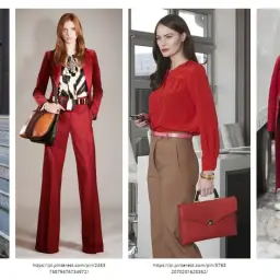Eleganckie stylizacje z czerwienią. Zobacz, jaki kolor pasuje do czerwonego, tworząc modne zestawy z brązem, bielą i szarością.