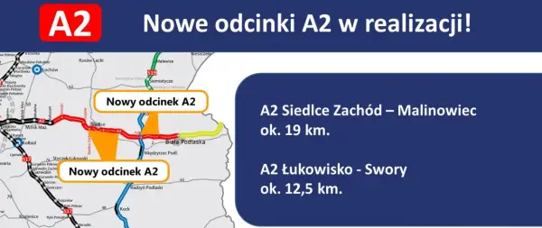 A2 Siedlce - Biała Podlaska - Jak wygląda trasa i gdzie są węzły?